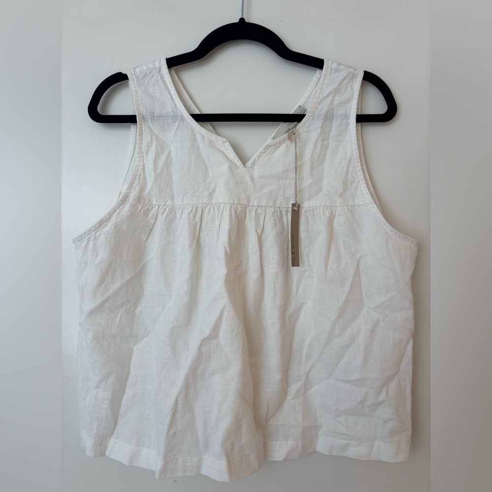 Chic White Sleeveless Tank Top